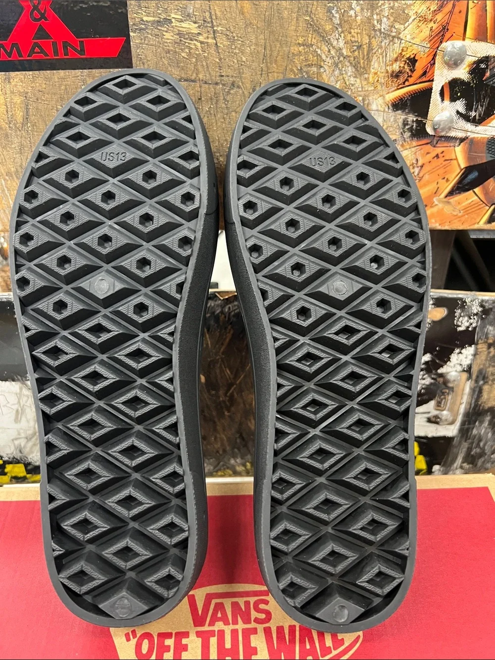 Vans Men's Black Slip-On Clog Sandals